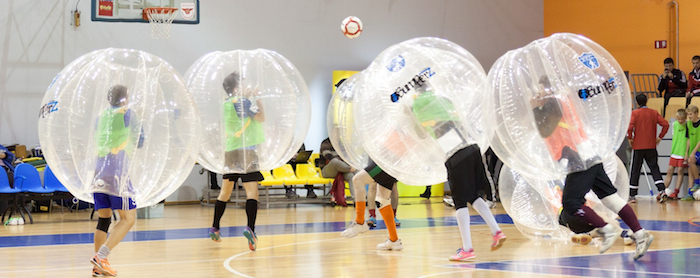 indoor bubble football