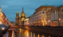 Church of the Savior on Spilled Blood at night, St. Petersburg