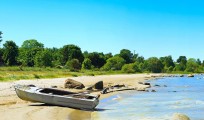 A fishing village, Latvia