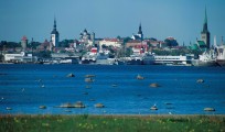 Panoramic view of the  Old Town, Riga